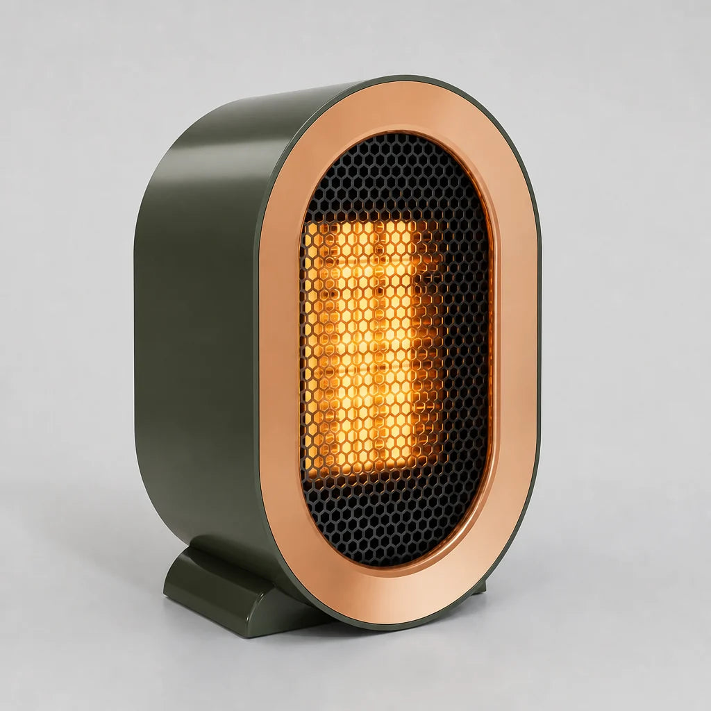 Desk Heater PTC Ceramic Fast Heat Tip-Over Protection