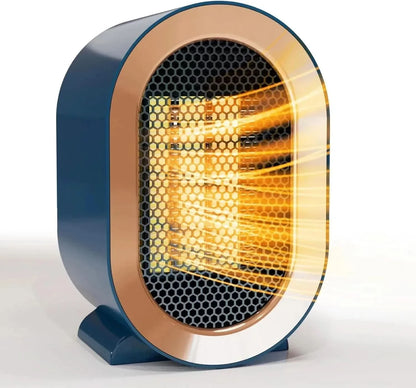 Desk Heater PTC Ceramic Fast Heat Tip-Over Protection