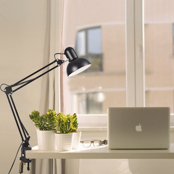 Desk Lamp Adjustable Arm & Clamp Space-Saving