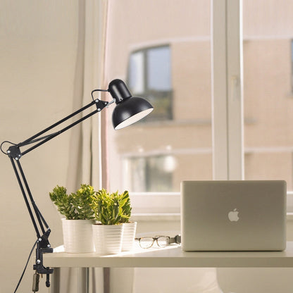 Desk Lamp Adjustable Arm & Clamp Space-Saving
