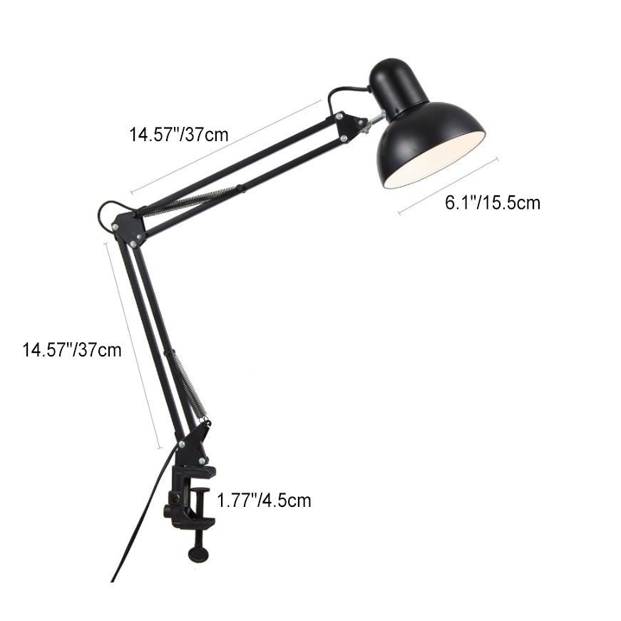 Desk Lamp Adjustable Arm & Clamp Space-Saving
