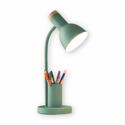Desk Lamp Adjustable Head 3 Light Modes Pen Holder