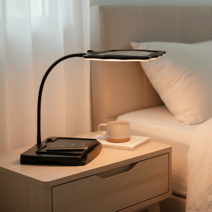 Desk Magnifier Lamp 3x Magnification LED Light Flexible Gooseneck
