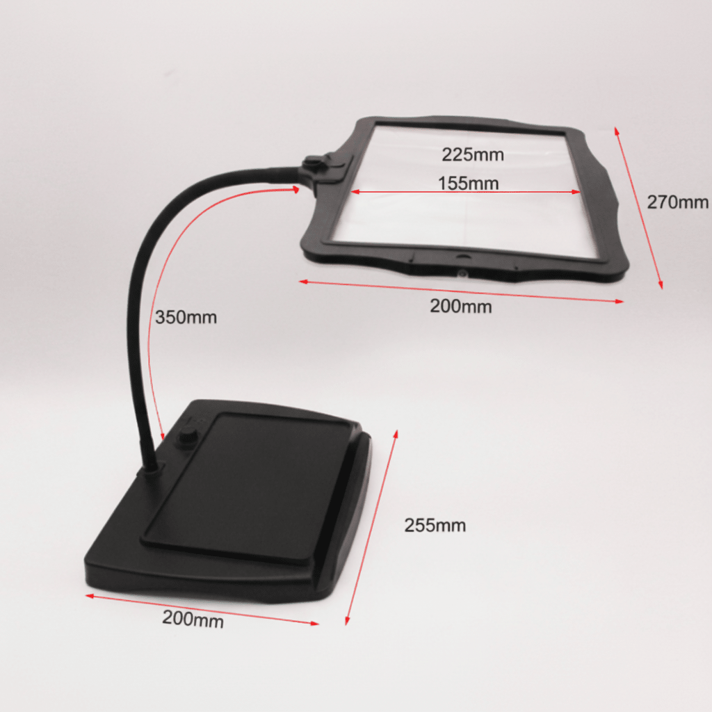 Desk Magnifier Lamp 3x Magnification LED Light Flexible Gooseneck