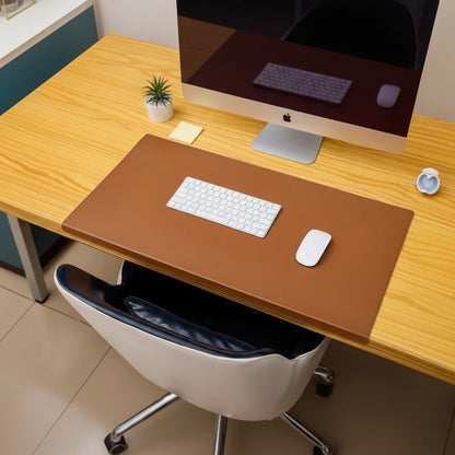 Desk Mat PU Leather Integrated Wrist Rest