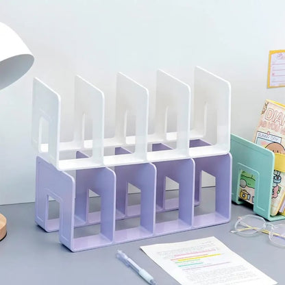 Desk Organizer Four Extra-Large Compartments Vertical Or Horizontal