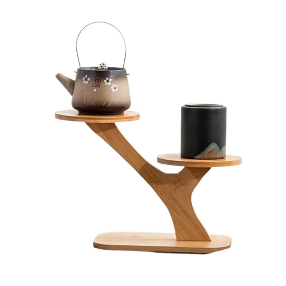 Desktop Plant Stand Bamboo Multi-Level
