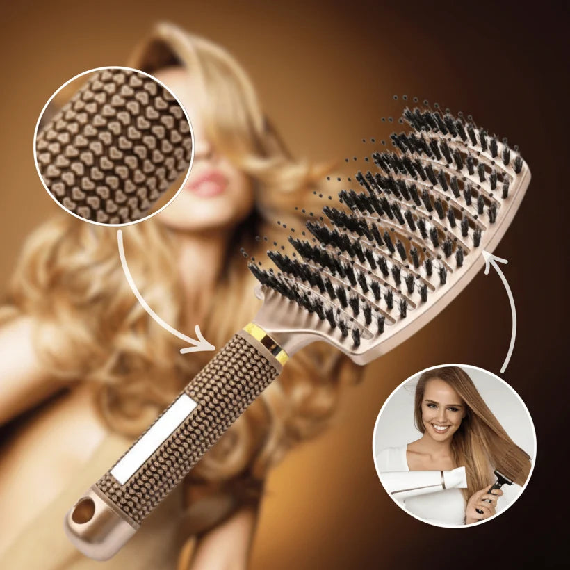 Detangling Brush Pain-Free Flexible Bristles & Anti-Static
