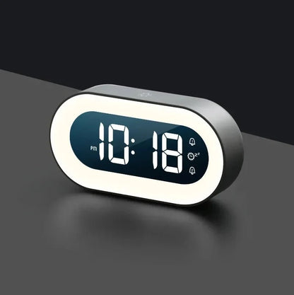 Digital Alarm Clock Dimmable Display Integrated Night Light