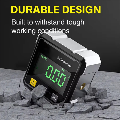 Digital Angle Gauge Laser Guide, LCD Display & Magnetic Base