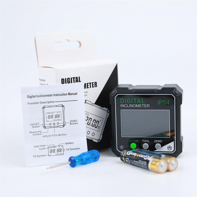 Digital Angle Gauge Magnetic Base & Locking 0.2 Degree Accuracy