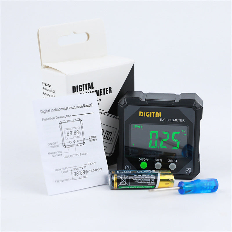 Digital Angle Gauge Magnetic Base & Locking 0.2 Degree Accuracy