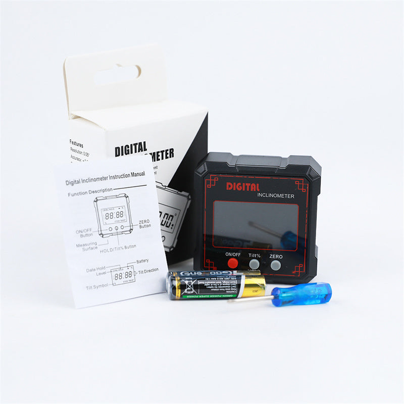 Digital Angle Gauge Magnetic Base & Locking 0.2 Degree Accuracy