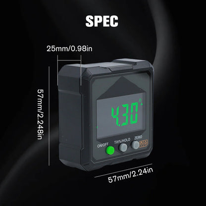 Digital Angle Gauge Magnetic Base & Locking 0.2 Degree Accuracy