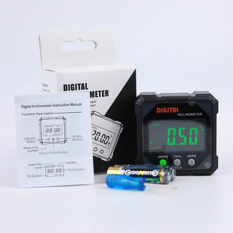 Digital Angle Gauge Magnetic Base & Locking 0.2 Degree Accuracy
