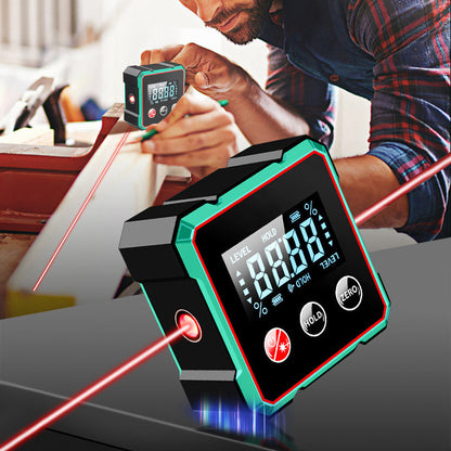 Digital Angle Meter Magnetic Base & Auto-Rotating Display