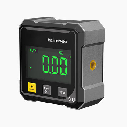 Digital Angle Meter Magnetic Base & Auto-Rotating Display