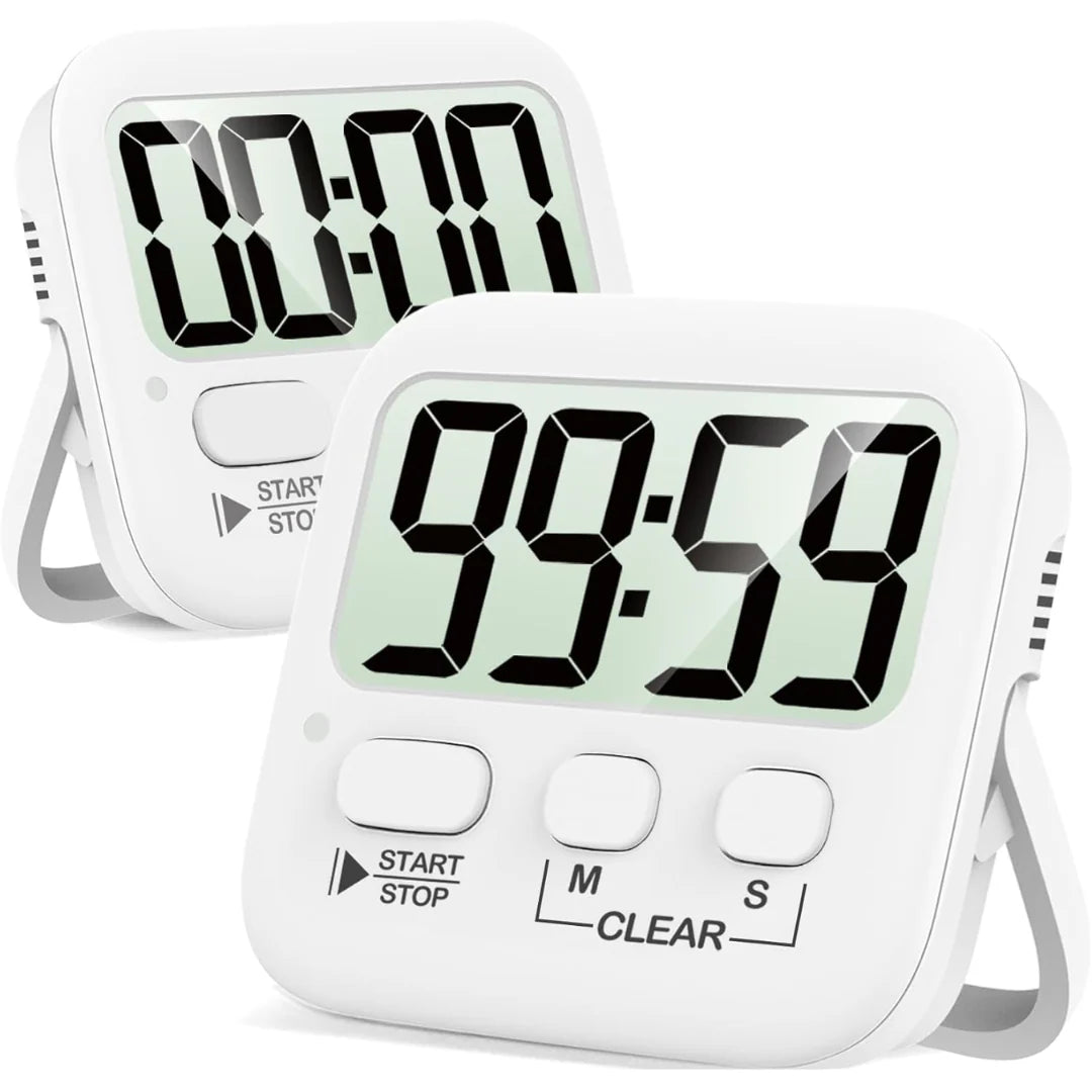 Digital Kitchen Timer Extra-Large LCD Set of 2