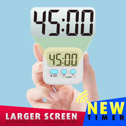 Digital Kitchen Timer Extra-Large LCD Set of 2