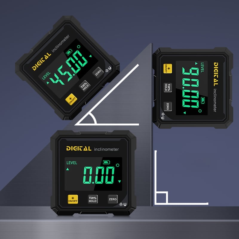 Digital Level 360° Measurement Magnetic Base & Backlit LCD
