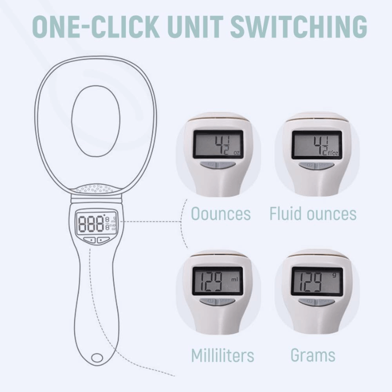 Digital Measuring Spoon Real-Time LCD 800 g Capacity
