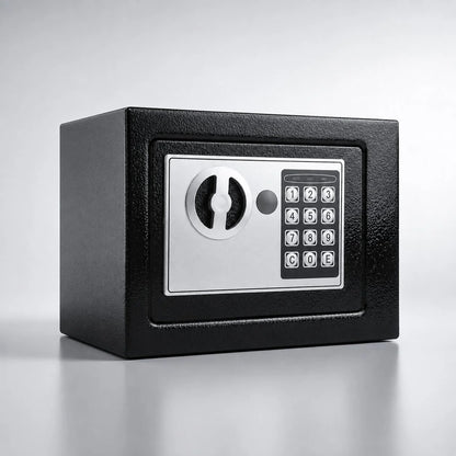 Digital Safe Compact Steel Keypad & Fire-Resistant Bag