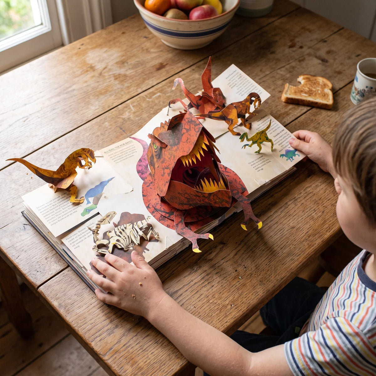 Dinosaur Pop-Up Book Interactive 3D Scenes 50+ Species Facts