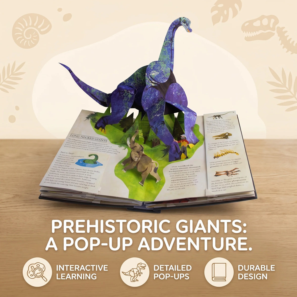 Dinosaur Pop-Up Book Interactive 3D Scenes 50+ Species Facts