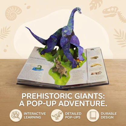 Dinosaur Pop-Up Book Interactive 3D Scenes 50+ Species Facts