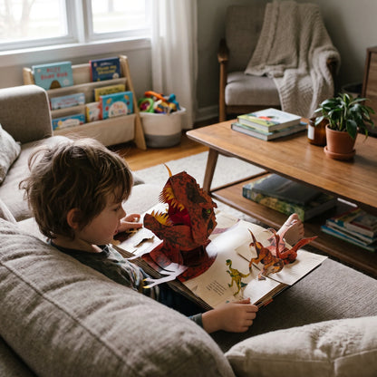 Dinosaur Pop-Up Book Interactive 3D Scenes 50+ Species Facts
