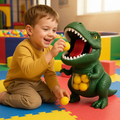 Dinosaur Shooting Game Manual Pump Soft Foam Balls