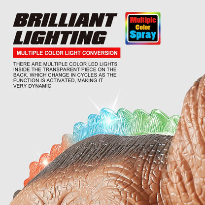 Dinosaur Toy Remote-Controlled Walking T-Rex Mist Lights & Sound