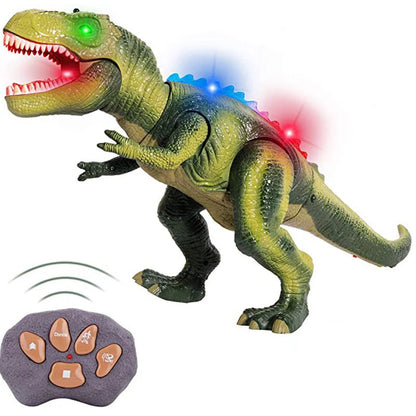 Dinosaur Toy Remote-Controlled Walking T-Rex Mist Lights & Sound