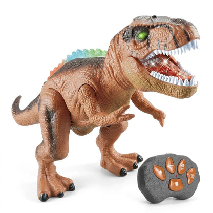 Dinosaur Toy Remote-Controlled Walking T-Rex Mist Lights & Sound