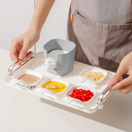 Dip Bowls Removable No-Drip Space-Saving Set of 6