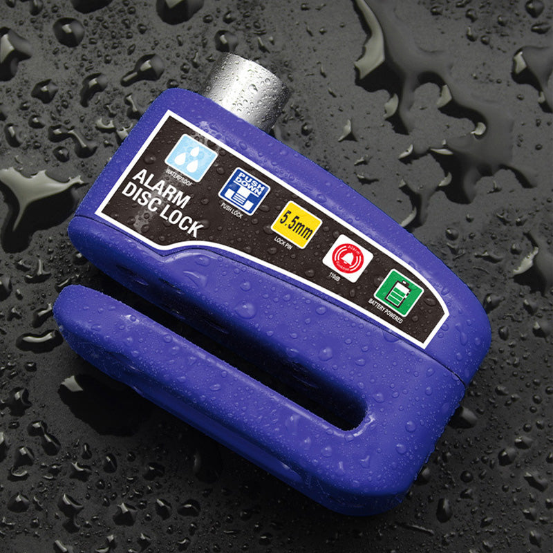 Disc Brake Lock 110 dB Alarm Weather-Resistant Aluminum