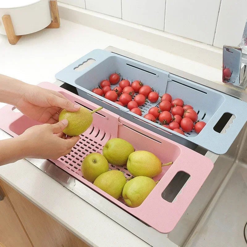 Dish Drainer Extendable Automatic Drainage Space-Saving