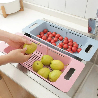 Dish Drainer Extendable Automatic Drainage Space-Saving