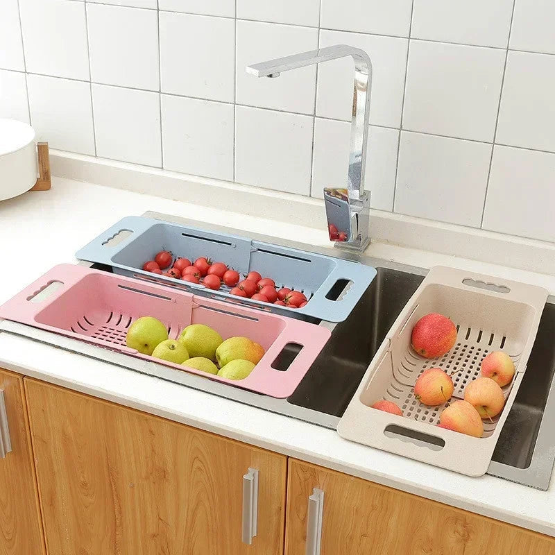 Dish Drainer Extendable Automatic Drainage Space-Saving