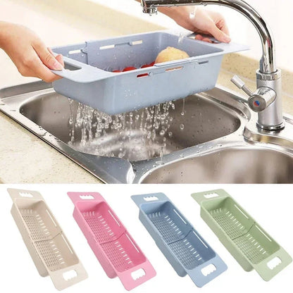 Dish Drainer Extendable Automatic Drainage Space-Saving