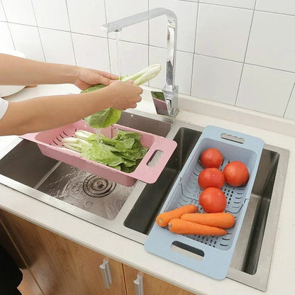 Dish Drainer Extendable Automatic Drainage Space-Saving