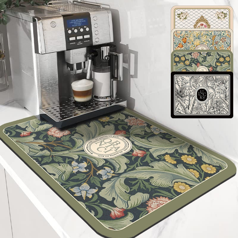 Dish Drying Mat Antibacterial Non-Slip Quick-Drying