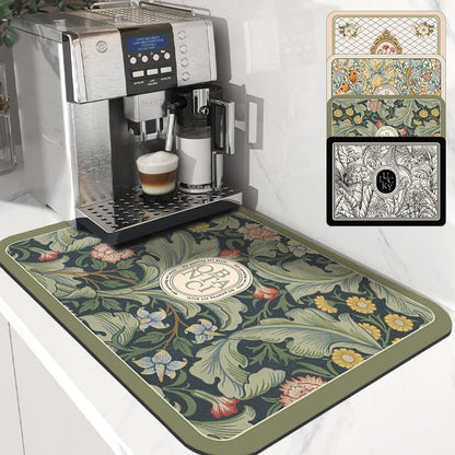 Dish Drying Mat Antibacterial Non-Slip Quick-Drying