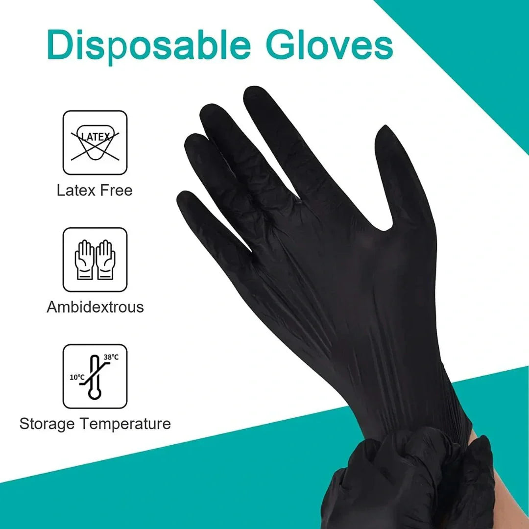 Disposable Nitrile Gloves Non-Slip Latex-Free