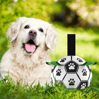 Dog Ball Floating Non-Toxic Soccer Pattern