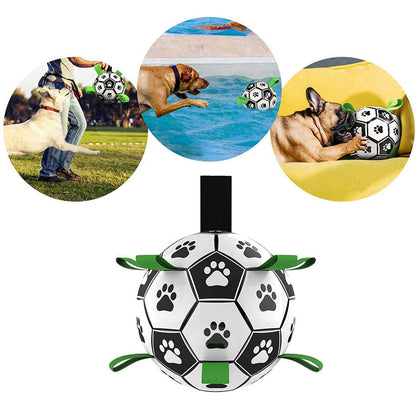 Dog Ball Floating Non-Toxic Soccer Pattern
