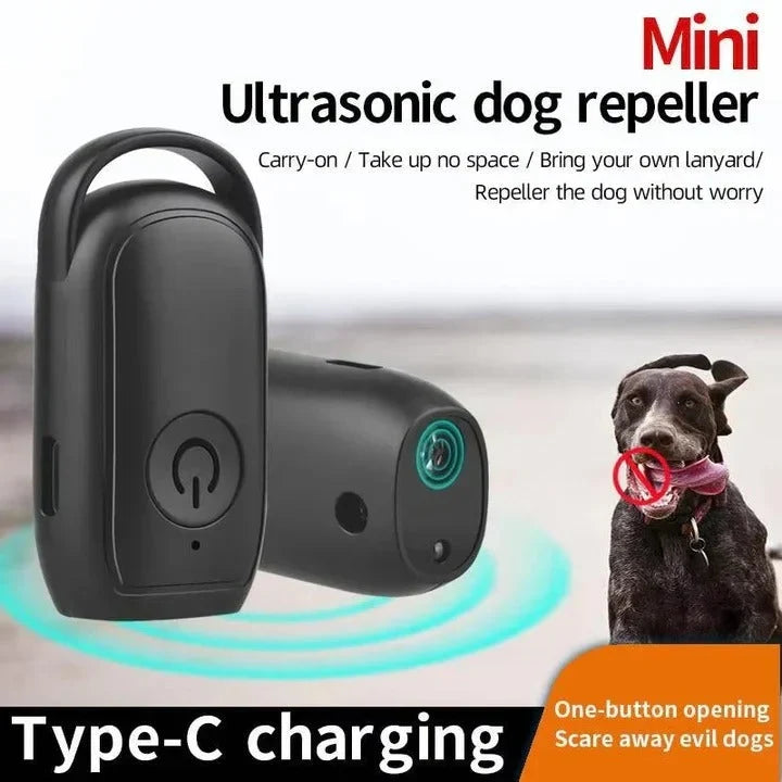 Dog Bark Repeller Ultrasonic Portable Single-Button