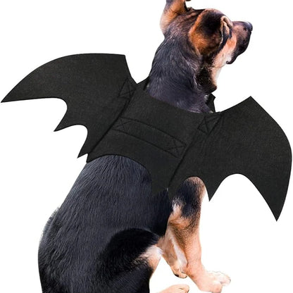 Dog Bat Costume Soft Felt Adjustable Straps Freedom of Movement