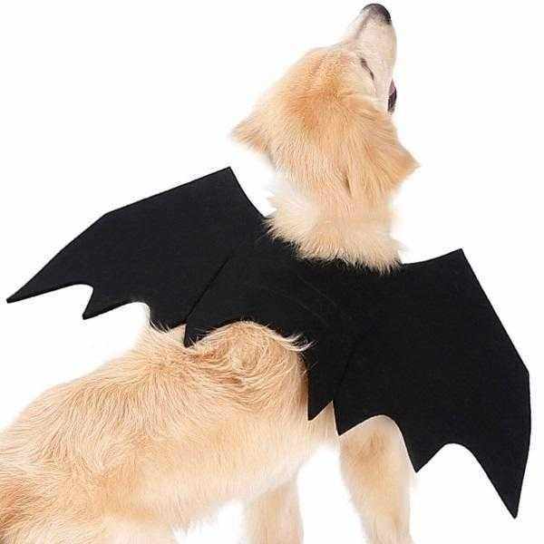 Dog Bat Costume Soft Felt Adjustable Straps Freedom of Movement