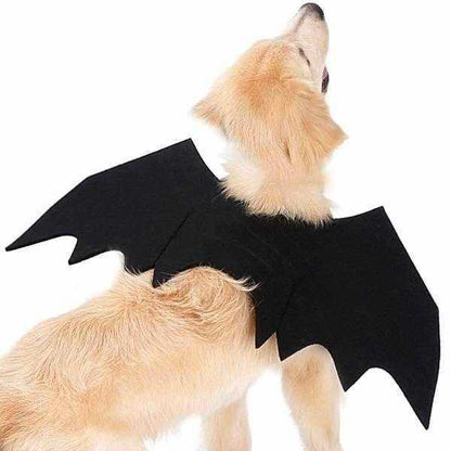 Dog Bat Costume Soft Felt Adjustable Straps Freedom of Movement